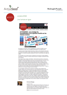 Assurance & Banque 2.0 • Octobre 2016