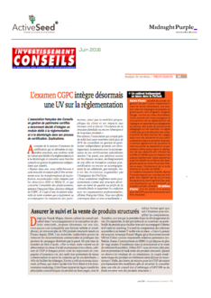 Investissement Conseil • Juin 2016
