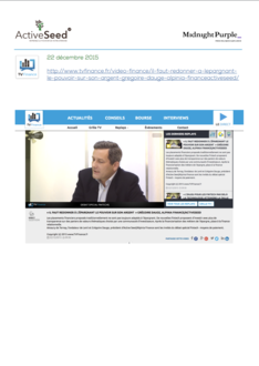 TV Finance • Décembre 2015