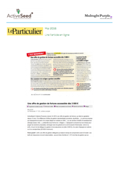 Le Particulier • Mai 2016